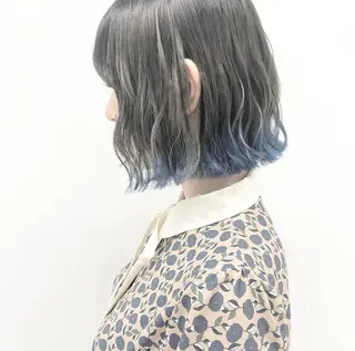 カラー ケアブリーチ 黒瀬有汰のヘアスタイル