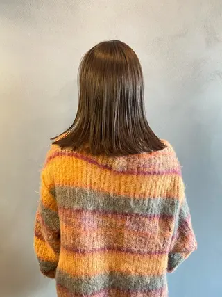 ミディアム カラー 砂原 ひよりのヘアスタイル