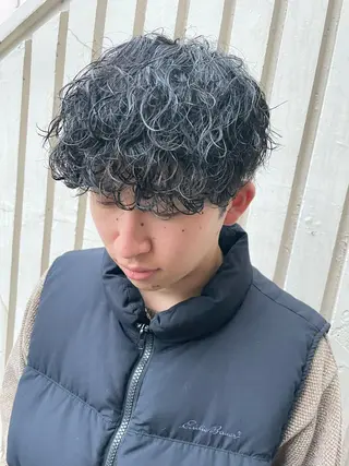 メンズ 沖縄メンズパーマ/ TSUME🌈のヘアスタイル