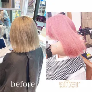 ミディアム カラー ダブルカラー特化💍 tiam💍韓国ヘアのヘアスタイル