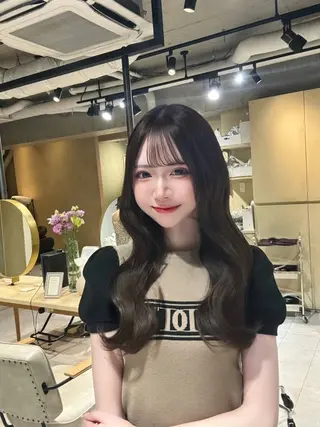 ロング カラー ヘアアレンジ ブリーチ 縮毛矯正/ 艶髪/COCONAのヘアスタイル