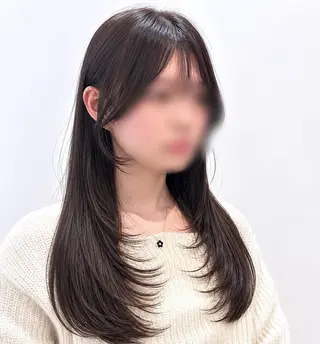 ロング 艶髪/レイヤー/ ツグミのヘアスタイル
