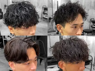 パーマ メンズ 神谷 諒斗のヘアスタイル