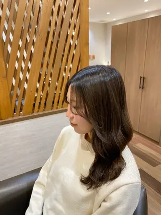 ミディアム 森 千風優のヘアスタイル