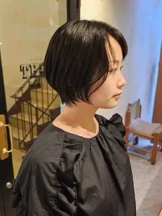 ショート Ayu🐾縮毛矯正/ ブリーチ無しカラーのヘアスタイル