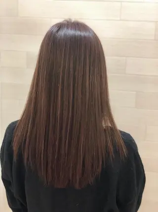 セミロング カラー 髪質改善カラー🎗️ 滝沢純のヘアスタイル