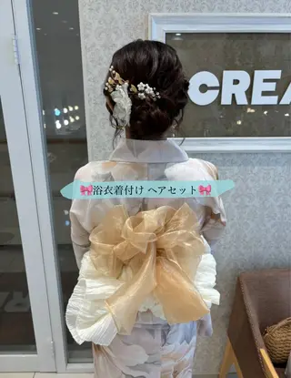 ブリーチなしカラー/ 暖色カラー/艶カラーのヘアスタイル