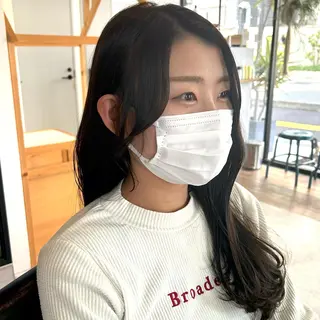 ロング 烏丸/顔周りカット/ くびれヘア/奈実のヘアスタイル