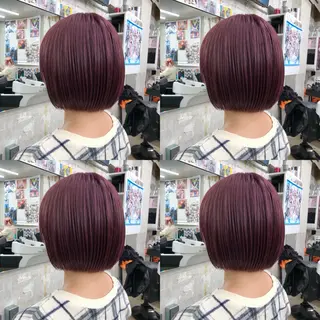 ショート カラー 推しカラー✨ オタク美容師ユウカのヘアスタイル