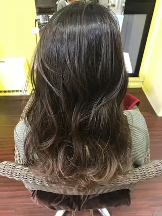 ロング カラー ママ美容師 ＊ヒマワリのヘアスタイル