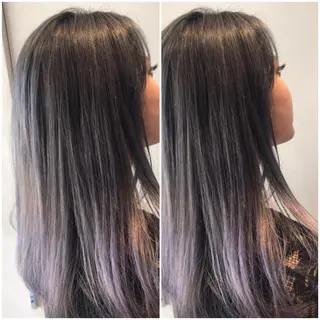 ロング カラー オリーブ透明感カラー 表参道/MIKUのヘアスタイル