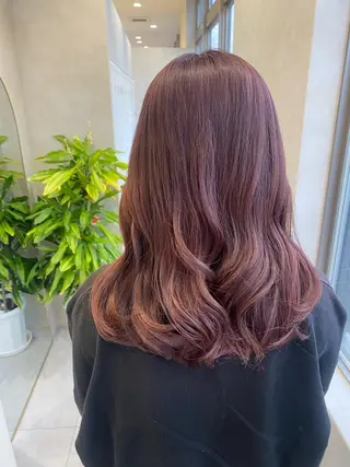 セミロング カラー 韓国ヘア・カラー 🩵SHIZUKUのヘアスタイル