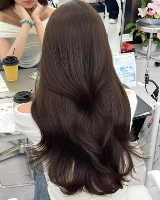 ロング カラー 韓国ヘア　紗希 🦋のヘアスタイル
