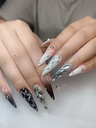 ネイル ハイネイル 自宅サロンのネイルデザイン