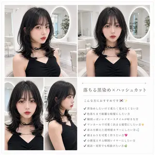 セミロング ヘアアレンジ 大宮落ちる黒染め🖤 レイヤー特化しょうまのヘアスタイル