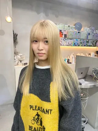 ロング カラー 前橋 姫奈のヘアスタイル