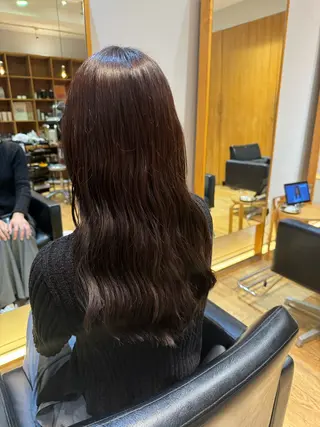 セミロング 大人可愛い♡コテ巻き パーマ🌼杉田 萌恵のヘアスタイル