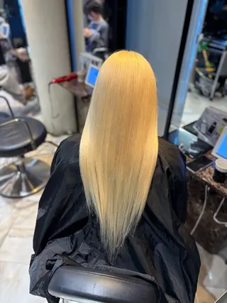 ロング カラー 大阪 梅田/ ハイトーン/エクステのヘアスタイル