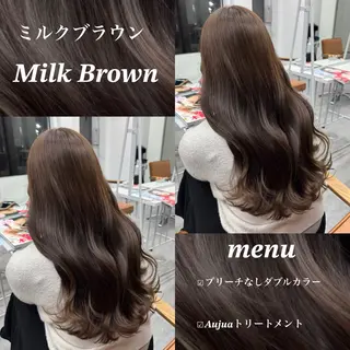 ロング カラー ヘアアレンジ ブリーチなしカラー /新百合ヶ丘/安形翔のヘアスタイル