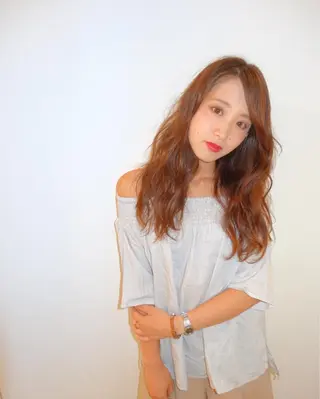 セミロング ロング _WHITE高槻店 yusukeのヘアスタイル