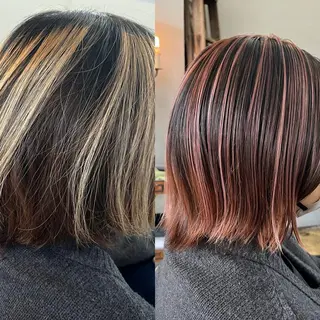 ミディアム Hair ruup 平良那生のヘアスタイル