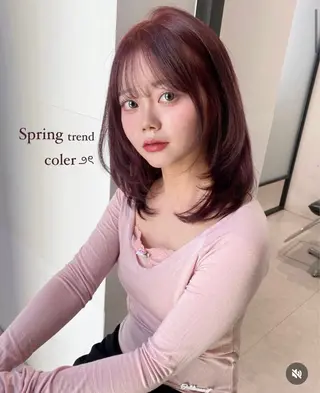 ミディアム カラー risa/ 名古屋美容室のヘアスタイル