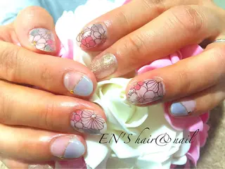 ネイル フルリール 【プライベートサロンのネイルデザイン