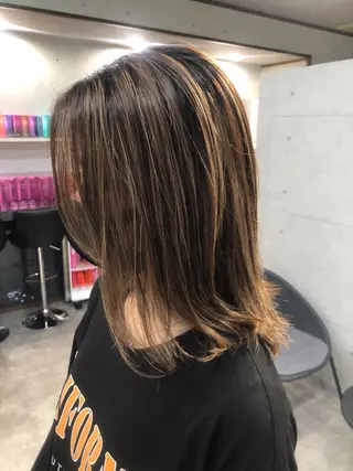 ミディアム REVE美容室 REVEマツエクのヘアスタイル