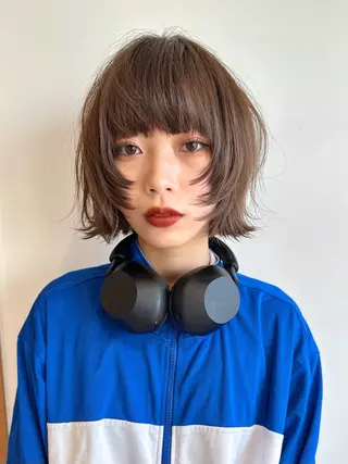 ショート ボブ/ショート/ 縮毛矯正/岸本恭明のヘアスタイル