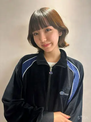 ショート カラー 💖美髪矯正／透明感 カラー💖のぞみのヘアスタイル