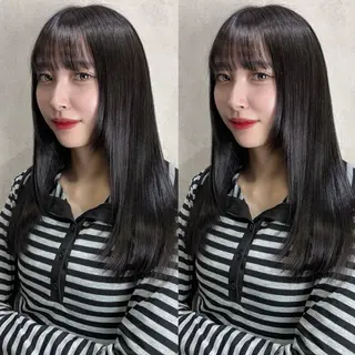 ミディアム カラー Rin♡透明感ピンク 🎀白肌ラベンダーのヘアスタイル