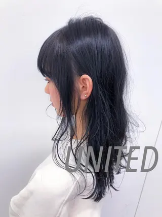 セミロング カラー ヘアアレンジ 縮毛矯正/メンズ歓迎 Ryota🌻のヘアスタイル