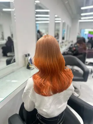 セミロング カラー ❄最強かわいいカラー ❄️MINA❄️のヘアスタイル