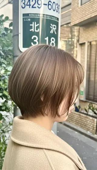 ショート カラー ショート/ボブ /髪質改善/内山翔太のヘアスタイル