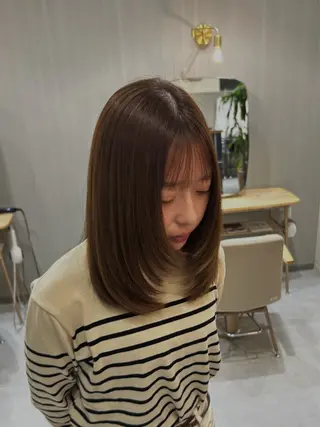 セミロング 中嶋 うみのヘアスタイル