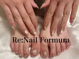 ミディアム Re:Nail Formula所属・kido chieのネイルデザイン