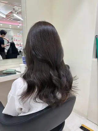 ミディアム カラー ヘアアレンジ 💟RINNA 艶カラー💟のヘアスタイル