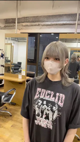 セミロング 韓国ヘア🇰🇷 スズキのヘアスタイル