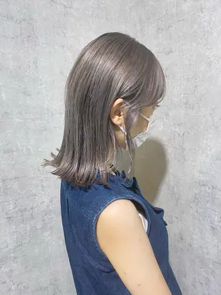 ミディアム 髙橋 玲渚のヘアスタイル