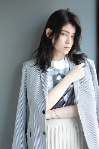 セミロング カラー ヘアアレンジ ✨前田 優・2拠点✨ ✨恵比寿・札幌店✨のヘアスタイル