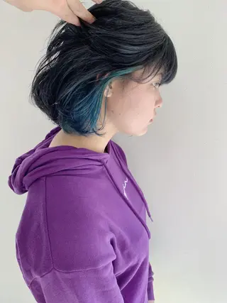 ショート カラー 新井 広之のヘアスタイル