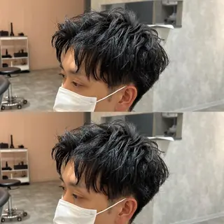 メンズ 梅田 カットモデル募集のヘアスタイル