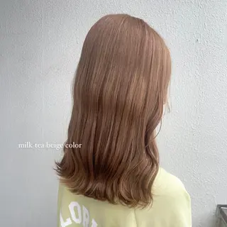 セミロング カラー パーマ ヘアアレンジ メンズ キッズ ネイル マツエク・マツパ アイブロウ 透明感カラー・レイヤ ー🎀amika🎀のヘアスタイル