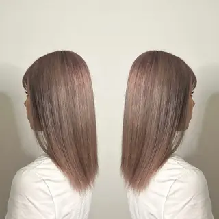 ミディアム カラー 💎ハイトーン/艶 カラー モエカ💎のヘアスタイル