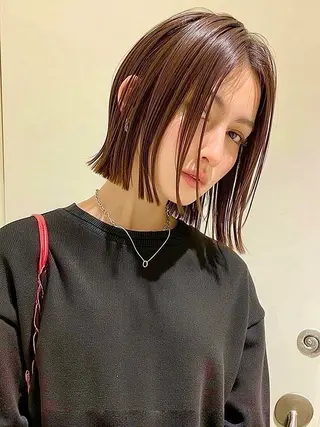 ショート カラー 👑ショート/ボブ /銀座/ニシオカ👑のヘアスタイル