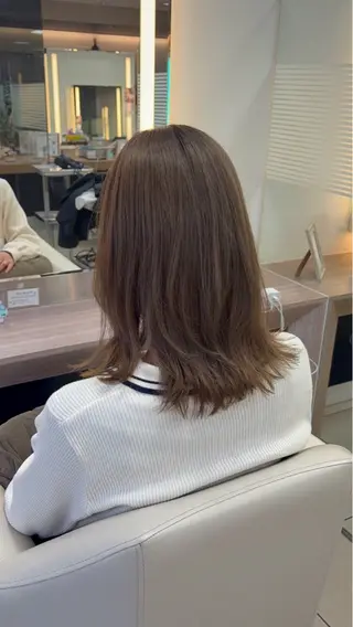 カラー ダブルカラーベージュ カラー/tuburaのヘアスタイル