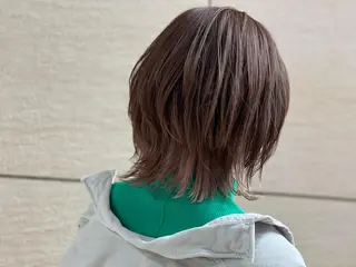 セミロング カラー 及川 祐輔のヘアスタイル