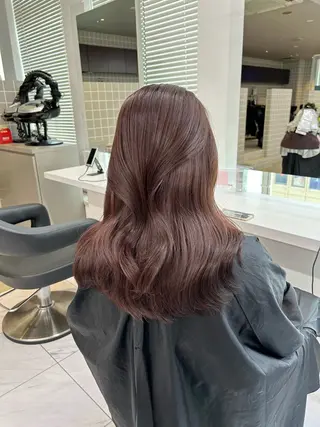 カラー 透明感ベージュ🤎 ナチュラルレイヤーのヘアスタイル