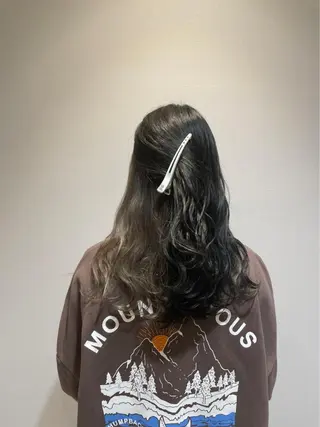 ロング 縮毛矯正×髪質改善× 艶髪カラー 小笠原躍のヘアスタイル