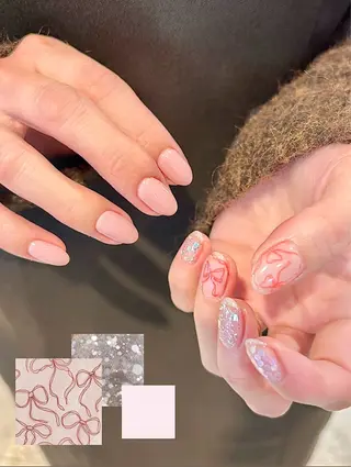 ネイル 河内花園｜YURIN 韓国ガーリー🎠のネイルデザイン